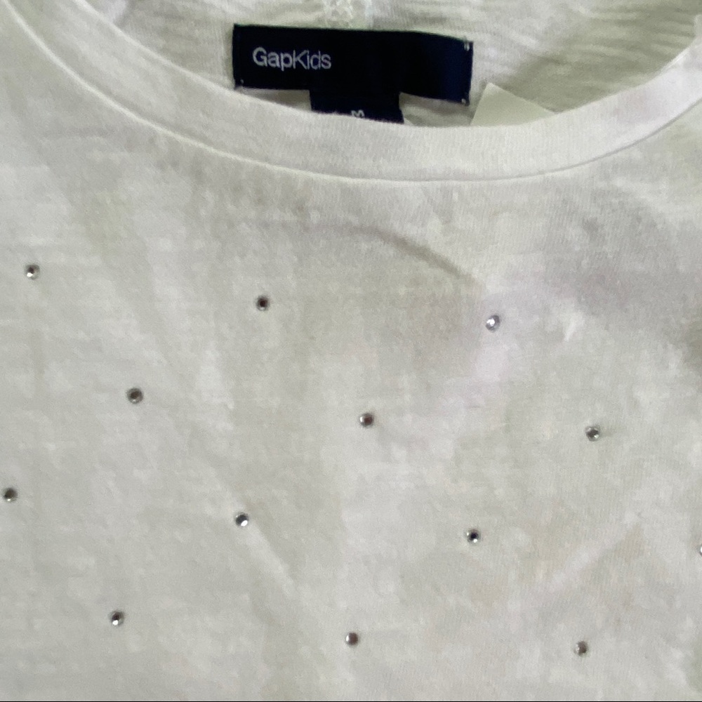 GAP Kids Rhinestone Tee-shirt NWT Size 8 Medium - Picture 3 of 4